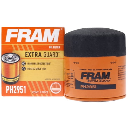 FRAM Extra Guard Oil Filter, PH2951 Fits select: 1986-1989 SUZUKI SAMURAI, 1999-2008 SUZUKI GRAND VITARA