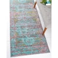 thumbnail image 1 of Unique Loom 3131559 2 Pi 7 Po x 9 Pi 10 Po Carlotta Austin Runner Rug&44; Blue, 1 of 2