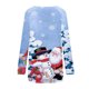 thumbnail image 4 of Puntoco Mujer Moda Suelta Manga Larga Cuello Redondo Blusa Navidad Impresión Camiseta tops Puntoco Puntoco-3240, 4 of 5