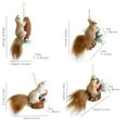thumbnail image 2 of 2 Pcs Cute Furry Christmas Squirrel Ornaments Woodland Animal Faux Fur Plush Hanging Ornament Simulation Forest Animal Christmas Tree Decoration for Holiday Xmas Tree Home Indoor Party Gift，Style 10, 2 of 6