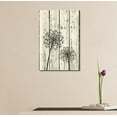 thumbnail image 3 of wall26 Canvas Print Wall Art Dark Dandelion Duo on Wood Panels Floral Flower Illustrations Modern Art Rustic Scenic Relax/Calm Multicolor for Living Room, Bedroom, Office - 16"x24", 3 of 5
