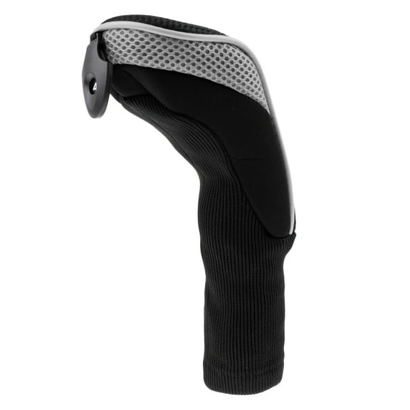 Durable Mesh Golf Hybrid Club Headcover w/ Interchangeable No. Gray