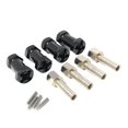 thumbnail image 1 of ruedas hexagonales Paquete de 4 adaptadores de cubo de extensión de rueda para Axial Scx10 D90 CC01 RC Car Truck piezas de repuesto , 15mm negro, 1 of 8