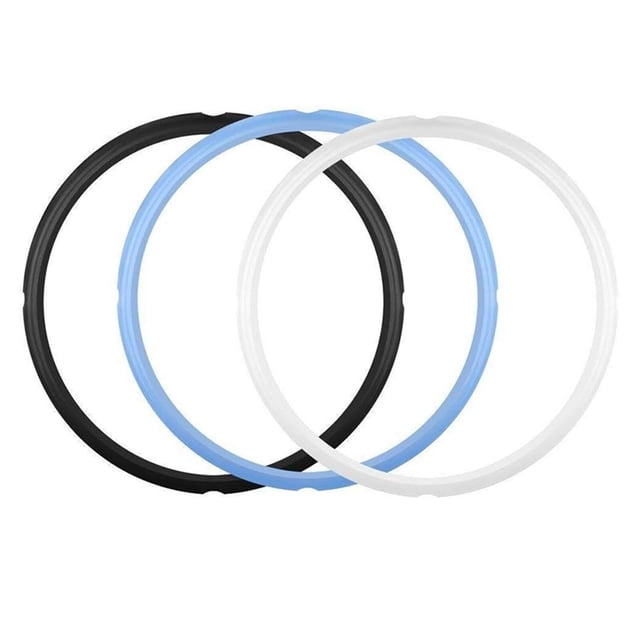 3 Pack Silicone Sealing Rings Easy To Install Sealing Set Pressure Cooker Spare Parts Dependable Seals For 6QT Cookers