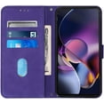 thumbnail image 6 of Case for Moto G Stylus 5G 2024 Wallet Case, Moto G Stylus 5G 2024 Phone Case with Card Holder Kickstand Magnetic Closure Durable Leather Shockproof Cover for Moto G Stylus 5G 2024 Purple YBS, 6 of 6