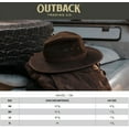 thumbnail image 4 of Outback Trading Co Men's Co. Dusty River Crushable Felt Western Fashion Hat - 1379 Medium, 4 of 4