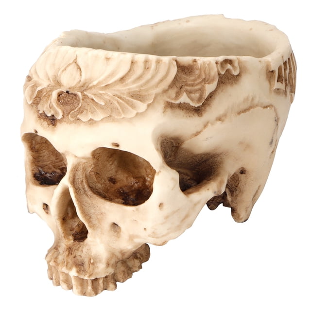 Furnishing Flower Pot,Skull Flower Pot Planters Home Decoration Skull Flowerpot Maximized Efficiency