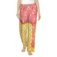 thumbnail image 2 of Lsque Pink Ice Cream Print Women's Pajama Pants, Lounge Pant - Comfortable Home Wear,Elastic Waistband, Stylish Design-Medium, 2 of 9