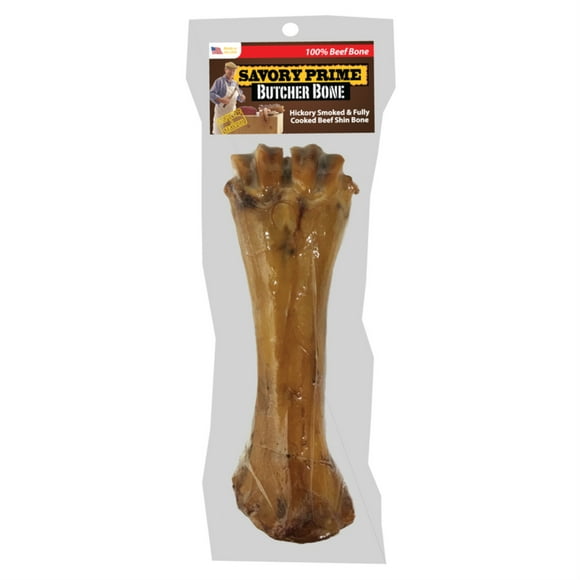 SAVORY PRIME BEEF SHIN DOG BONE 1.2LB (Pack of 1)