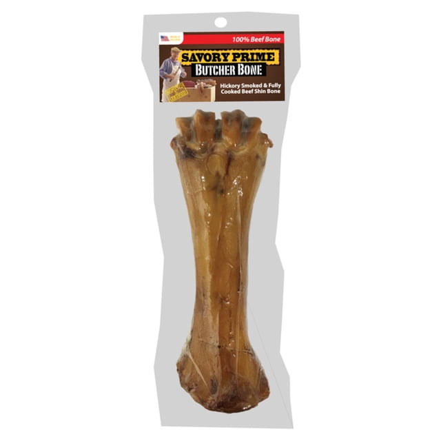 SAVORY PRIME BEEF SHIN DOG BONE 1.2LB (Pack of 1)