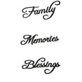 thumbnail image 2 of Recuerdos familiares Bendiciones Carta Etiqueta de madera para pared Letrero colgante de madera Palabra DIY Decoración de barra para el hogar Adorno seitruly JJ15121-01, 2 of 6
