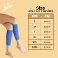 thumbnail image 5 of Flamingo Calf Support Premium Leg Wrap Brace, Compression Sleeve, BLUE, XL, 5 of 7