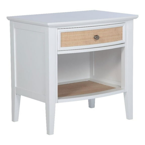 Bexhill 1-drawer Nightstand Bedside Table White