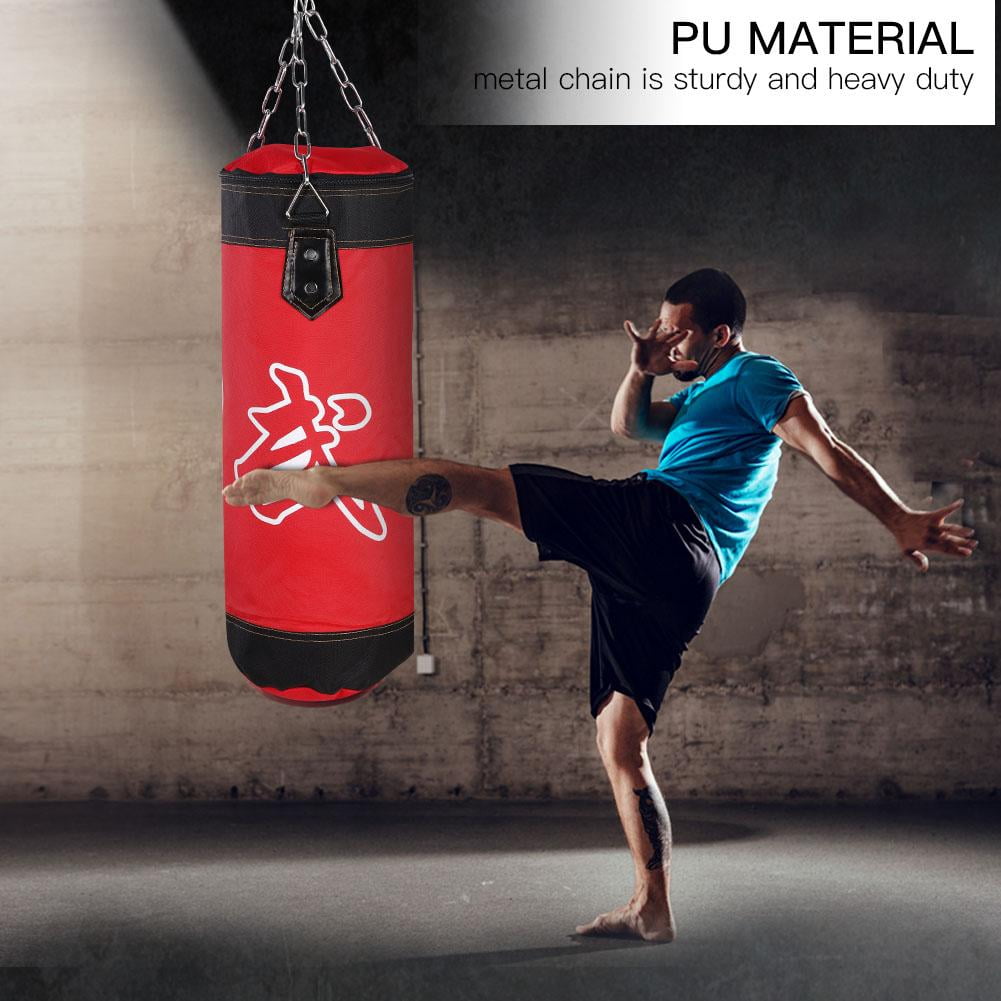 1.2m Red Sandbag Punching Punch Karate Training Boxing Fight Sand Bag Heavy Duty