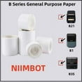 thumbnail image 3 of Niimbot B1 B21 B3s Label Paper Sticker self-adhesive Waterproof White Labels For Niimbot B1 Printer Niimbot B21 Printer 5 rolls 40X20mm, 3 of 5