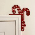 thumbnail image 4 of Christmas Door Topper Decoration Snowman Santa Claus Reindeer Snowflake Wooden Door Frame Corner Sign for Home Window Wall Decor, 4 of 8