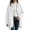 #09 White 【Mix, Match & Rotate: Stock Up on Daily Colors】, variant on Women's Oversized Loose Fit Zip Up Hooded Hoodie Coat Mid Length Jacket with Pockets Comfy Soft Cozy Casual Daily Wear Outerwear | CSEONE,Army Green L