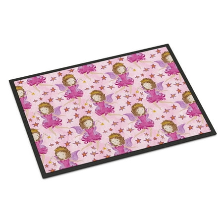 Watercolor Fairy Princess On Pink Door Mat Walmart Com