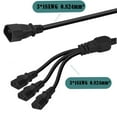 thumbnail image 5 of Single C14 to Multiple C13 Power Wire Y Type Splitter Adapter Cable Extension Cord for Computer, Monitor, Scanner UPS, 5 of 9