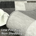 thumbnail image 4 of Garvee 10x13 Modern Geometric Rug Machine Washable Area Rugs Low Pile Anti-Slip Print Carpet Soft Foldable Large Area Rug for Dining Room Office, Brown, 4 of 6