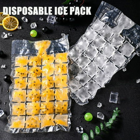 

One-time Ice Bag Popsicle Bags Plastic Storage Bags Ice Grids Clear 24 Kitchen，Dining & Bar