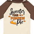 thumbnail image 4 of Inktastic Thanksgiving Sweeter Than Pumpkin Pie Boys or Girls Long Sleeve Baby Bodysuit, 4 of 5
