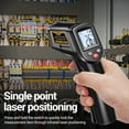 thumbnail image 3 of ANENG High-Precision Non-Contact Infrared Thermometer Gun for Industrial and Kitchen Use, Measures -58℉ to 752℉, Handheld Digital Temperature Sensor for Oil, Water, and Baking, Excludes Batteries., 3 of 6