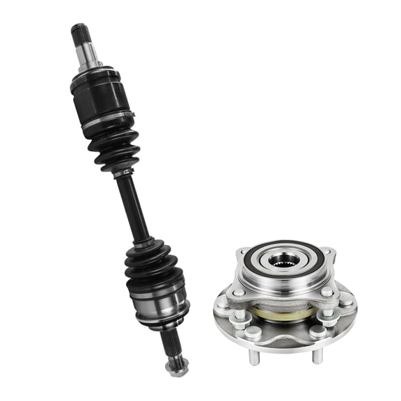 AutoShack Front CV Axle Shaft Wheel Hub Bearing Assembly for Toyota, Tacoma 2005-2020 4Runner 2003-2023, 4WD L4 2.7L V6 3.5L 4.0L V8 4.7L - Driver or Passenger Side - With ABS, 6-Lug