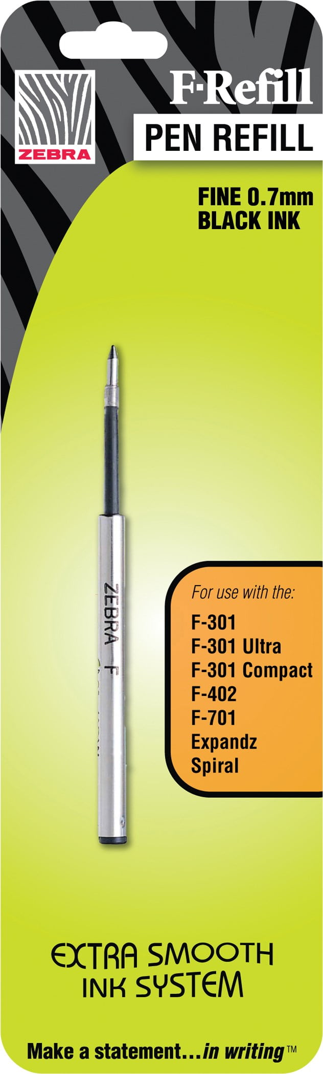 Zebra 85511 0.7mm Black Ink Refill