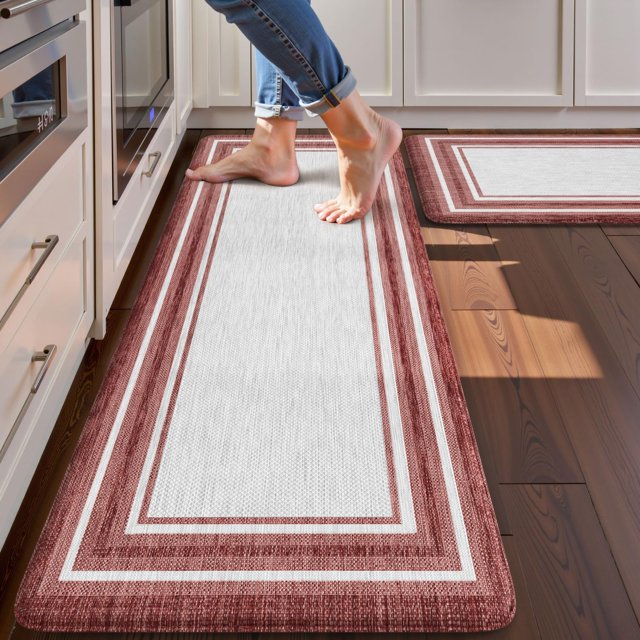 Alfombrillas antifatiga KIMODE Christmas Farmhouse Red