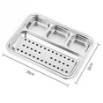 thumbnail image 4 of Stainless Steel Seasoning Dish Multi-grid Hot Pot Dipping Bowl Vinegar Soy Kimchi Sauce Dish Snack Plate Kitchen Tableware, 4 of 10