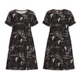 thumbnail image 5 of Defioc Cowgirl In Desert Pattern Womens Summer Dresses Short Sleeve Sundress 2025 Beach Vacation Dresses with Pockets -Small, 5 of 6