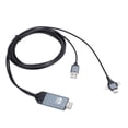 thumbnail image 2 of TypeC PortUsb para IOS a HDMI Cable adaptador 3 en 1 Cable convertidor de audio y video para teléfono, 2 of 5