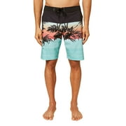 O'Neill Mens Hyperfreak Heist Print boardshorts Turquoise 38
