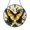 Acrylic 3.5 Inch, variant on Round Monarch Butterfly Stained Glass Window Suncatcher, Vibrant Wildflower Meadow Design, Nature Home Accent