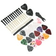 thumbnail image 3 of Guitar Bridge Pin Pegs, Replacement Parts Celluloid Picks Nut Saddle Pins Widely Used With Storage Box For Guitarists For Acoustic Guitars For Ukuleles, 3 of 8
