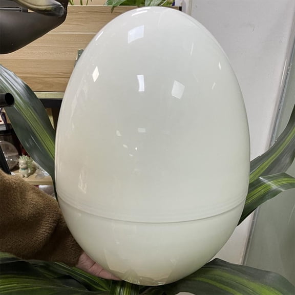 Outoloxit Large White Plastic Easter Egg Storage Box and Decorative Gift Shell for Holiday Toy Organization