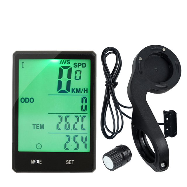 Soidarity Retroiluminación a prueba de lluvia montar bicicleta odómetro cronómetro 2,8 ''pantalla grande bicicleta inalámbrico ordenador ciclismo Ciclismo No.02 Soidarity HW5570-02B