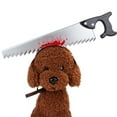 thumbnail image 4 of Diadema para perro mascota, accesorios, hacha, sierra, tijera, accesorios de terror para mascotas, 4 of 6