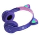 thumbnail image 3 of Bearachild Auriculares Auriculares inalámbricos con orejas de dibujos animados Auriculares para juegos de computadora Auriculares con sonido estéreo Cables de audio/vídeo Violeta, 3 of 6
