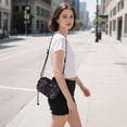 thumbnail image 5 of FORMRS Mini Crossbody Bag for Women Adjustable Rope Shoulder Casual Phone Purse, Gothic Floral Print, 5 of 7