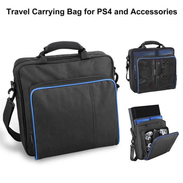 For Sony PlayStation4 PS4 Black Multifunctional Travel Case Carry Bag Accessorie 