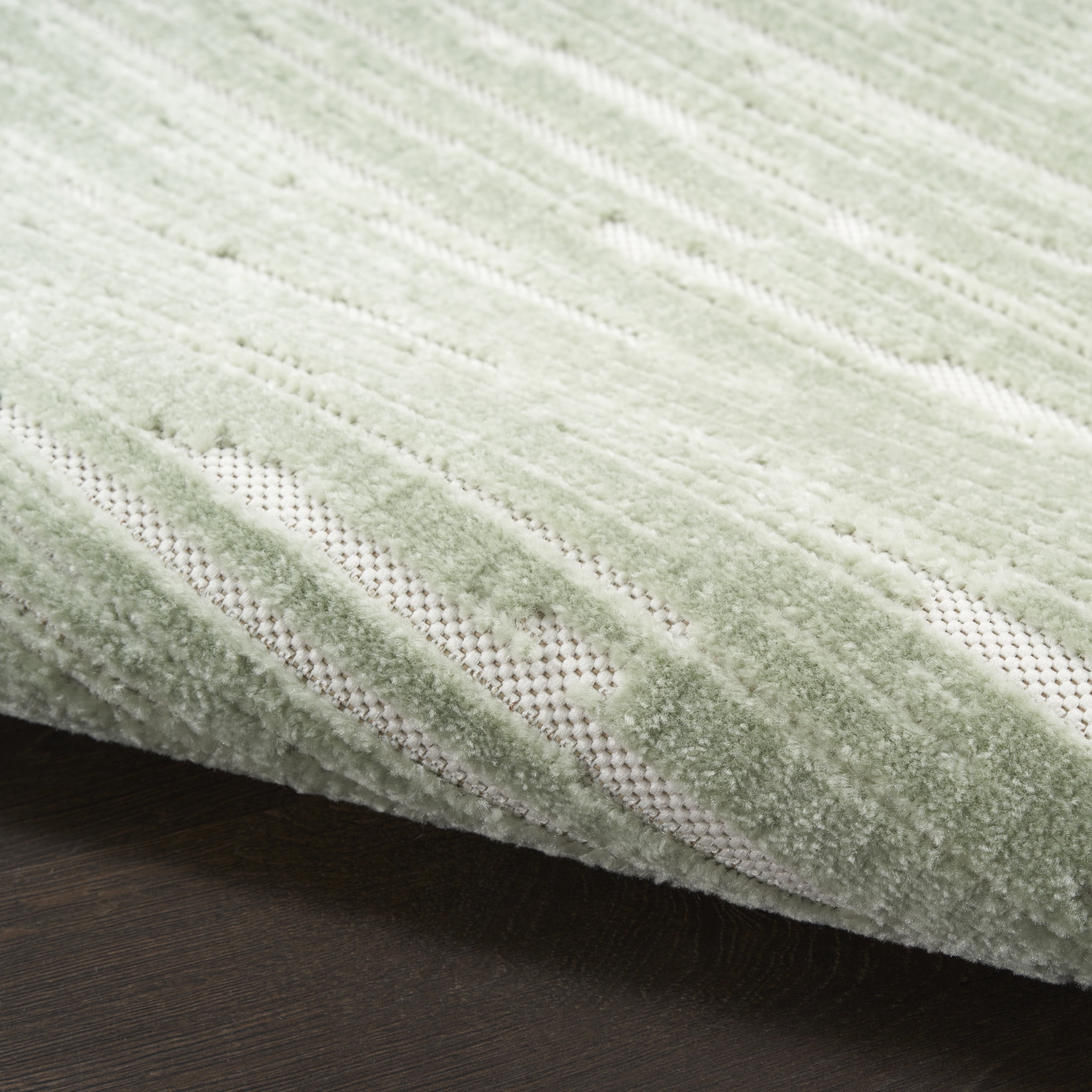 Nourison Casual 5'3" x 7' Green Modern Indoor Rug