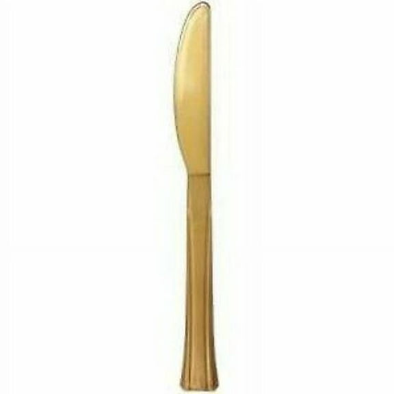 Glamour Collection Extra Heavy weight Disposable Pretty Knifes Gold 20count