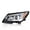 Left-Clear lens Chrome Housing Amber Reflector, variant on CROSSDESIGN Halogen Model LED DRL Headlight Fit for Buick Encore 2017-2022 Headlamp
