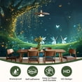 thumbnail image 2 of 69"x98" Wall Mural Peel and Stick Wallpaper Ethereal Forest Fairy Dance Butterfly Fairy Lights Wall Decor Self Adhesive Removable Wall Stickers for Bedroom Living Room, 2 of 7