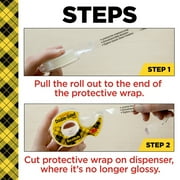 Scotch Removable Double Sided Tape, Clear, 3/4 in x 200 in, 1 Tape Dispenser