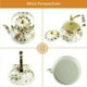 thumbnail image 2 of Tetera de Porcelana con Esmalte Floral, Ideal para Calentar Agua y Decorar la Cocina., 2 of 5