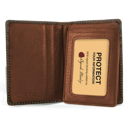 Osgoode Marley Distressed RFID ID Flipfold Wallet 1309