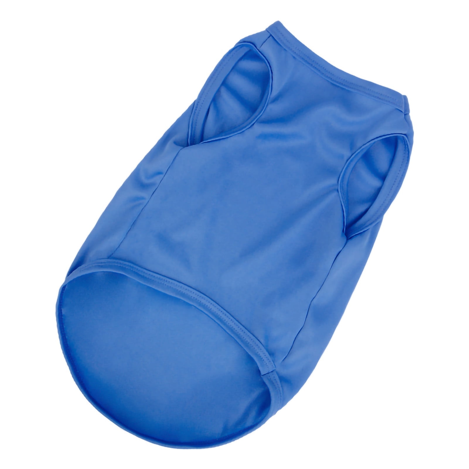 Dog Vest Solid Color Round Neck Elastic Cotton T-shirt Summer Pet Clothes Puppy Costume